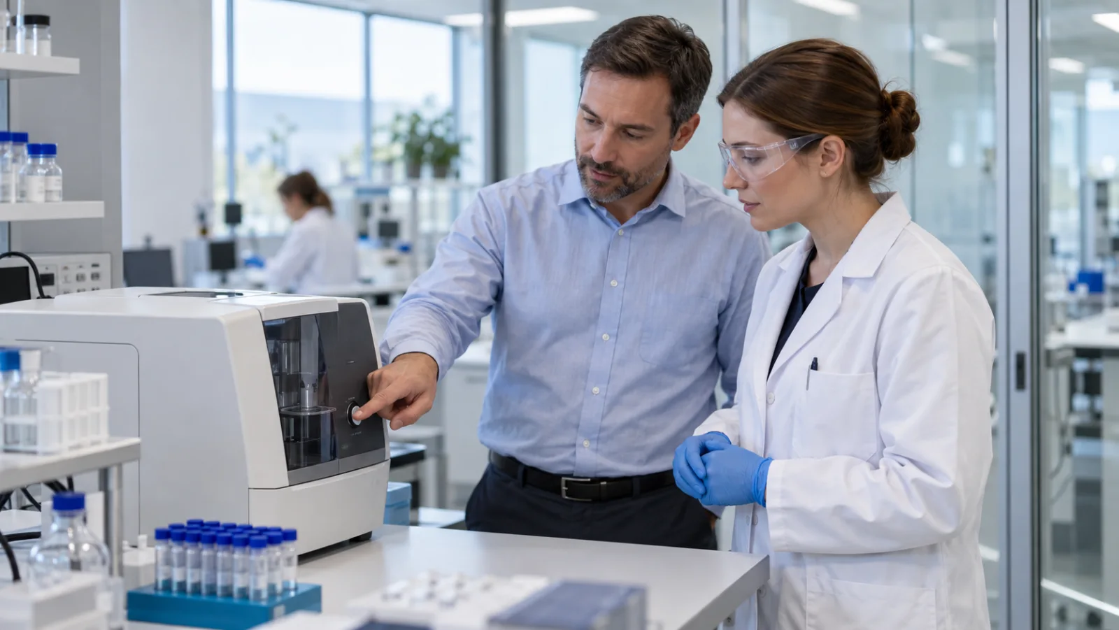 Illustrative laboratory application training with generic equipment
